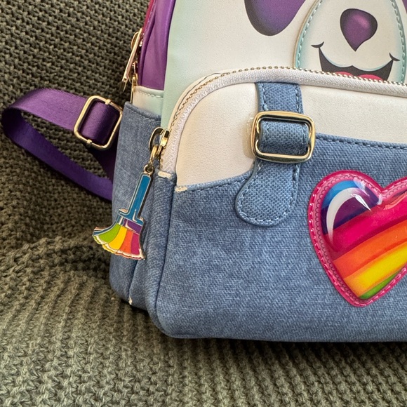 Lisa Frank Panda Painter Loungefly Backpack - Picture 2 of 7